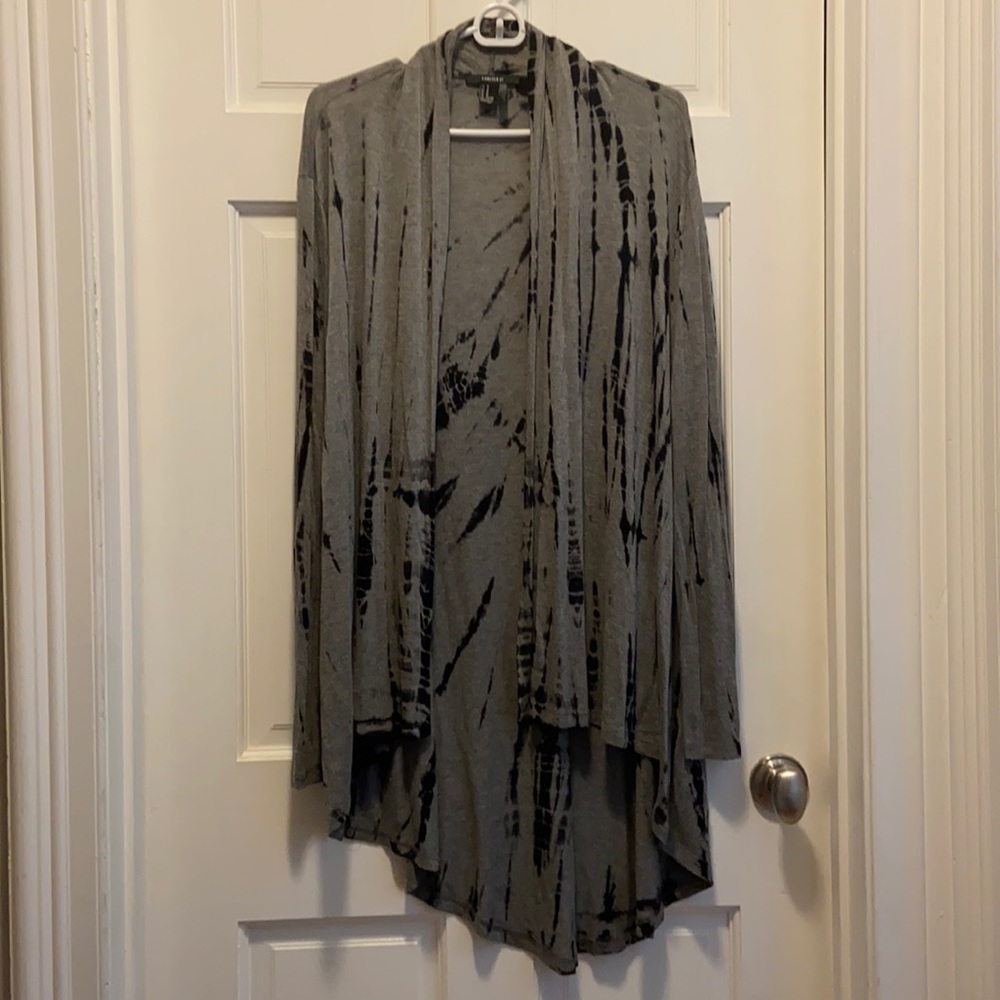 Forever 21 cardigan with tie dye details